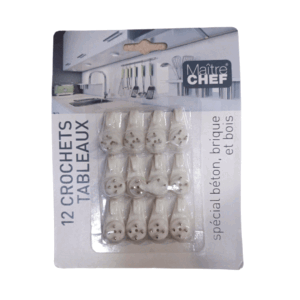 Set 12 Ganci Da Cucina Bianchi