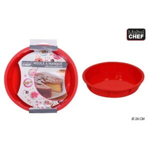 Stampo A Bordo Alto In Silicone Rosso 26 Cm