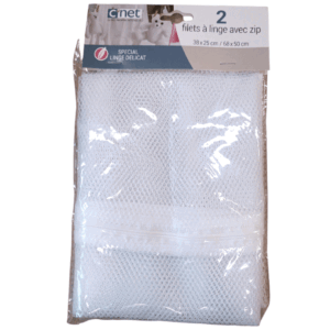 Set 2 Reti Da Bucato Con Zip 2 Misure Cm 38x25 E Cm 68x50