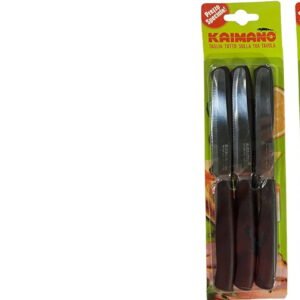 Set 6 Coltelli Da Tavola E Bistecca Manico Ma