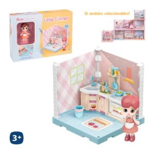 Bambola Con Mobile Cucina Ad Angolo