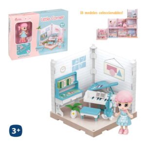 Bambola Con Sala Pianoforte Ad Angolo