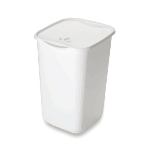 Portabiancheria In Plastica Bianco LT 50 cM 39.5X39.5X53.5