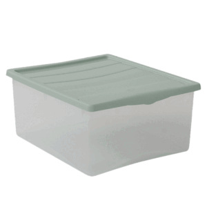 Contenitore-Spring Box Verde In Pvc Cm.35x25x15