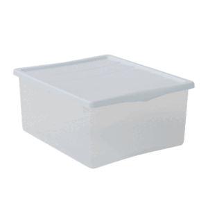 Contenitore-Spring Box Bianco In Pvc  Cm.42x35x18