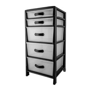 Cassettiera Futura 5 Cassetti Nera Belli e Forti