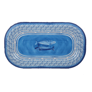 Vassoio Rettangolare In Melamina Cm 40x23 Decorazione Portofino