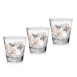 Tris Bicchieri Vetro Acqua Darling Rose 250 CC