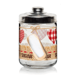 Barattolo Valentina In Vetro Per Lo Zucchero 800cc