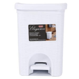 Pattumiera Elegance 6 LT Bianca Cm 20.5x20.5x28