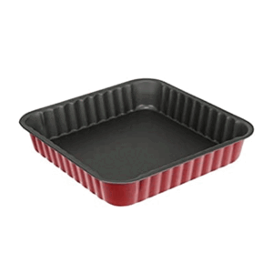 Stampo Quadrato Cm 24x24 In Acciaio Rosso Guardini