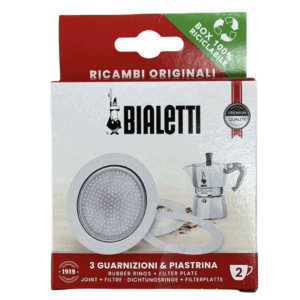 Set 3 Guarnizioni + Filtro Per Caffettiera Tz.2 Bialetti