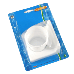 Bicchiere Da Bagno Porta Spazzolino Singolo In Plastica Bianco Cm 15x8x22