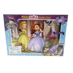 Puzzle Maxi Double Face Principessa Sofia 60 Pz 70 X 50 Cm