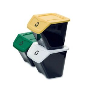 Set 3 Pattumiere Ecobin Raccolta Differenziata