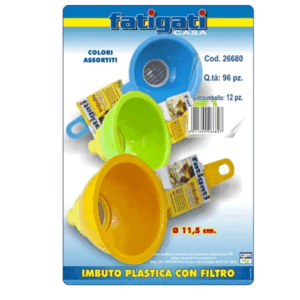 Imbuto Plastica Con Filtro Colori Assortiti