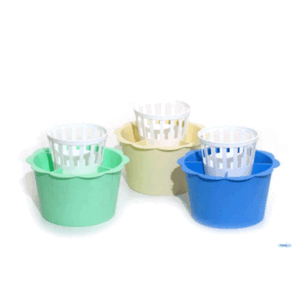 Scolaposate Tondo In Plastica Colori Assortiti