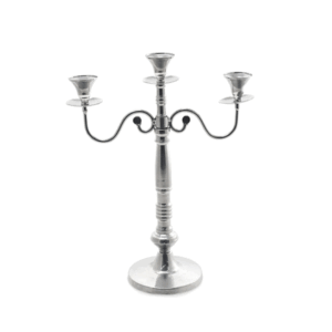 Candelabro 3 Braccia 35x15x44 Cm Argento
