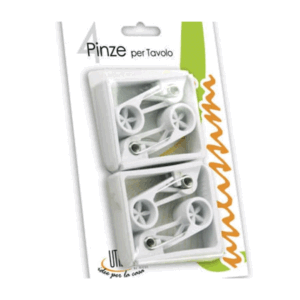 Set 4 Pz Ferma Tovaglia Bianchi Cm 6