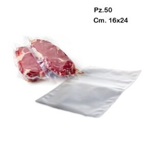 50 Buste Sottovuoto Goffrate 16x24 Cm