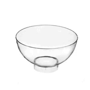 Set 8 Ciotole Tonde In Plastica Trasparenti Cm 6.5