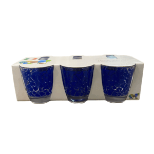 Confezione 6 Bicchieri Sestriere Blu In Vetro 25cl