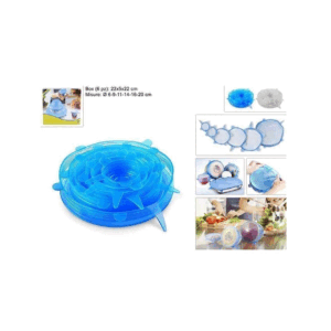 Set 2 Coperchi In Silicone Estensibili 6 Misure