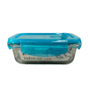 Contenitore In Vetro Rettangolare Con Clip