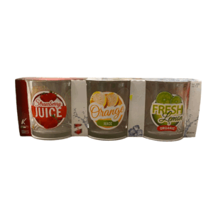 Set 3 Bicchieri Acqua Fresh In Vetro 220cc