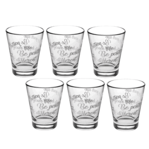 Confezione 6 Bicchierini In Vetro Enjoy Caffeino