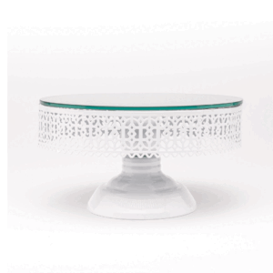 Alzatina Con Fascia 20x20x11 Cm Bianca