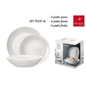 Servizio Piatti Tavola 18 Pezzi Coconut Bormioli Rocco