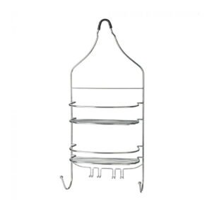 Scaffalatura Doppio Metallo Cromato 23,50 X 11 X 55 Cm