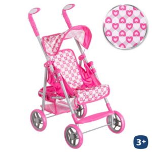 Passeggino Bambola Con Tendalino 54,00 X 34,00 X 66,00 Cm