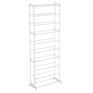 Scarpiera 10 Ripiani In Metallo Cm 140x51x25