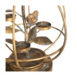 Portacandele Oro Antico Metallo 29 X 26 X 55 Cm - immagine 2