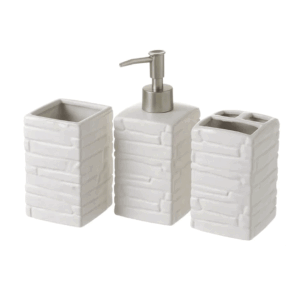 Set Da Bagno In Ceramica Bianco