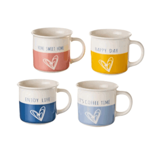 Tazza Mug In Ceramica 360cc Cm Decorazioni Assortite