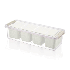 Box Alimenti 4 Posti Con Coperchio