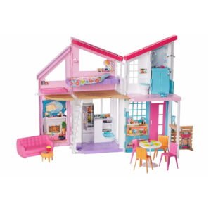 Barbie Casa Di Malibu Richiudibile Su Due Piani Con Accessori