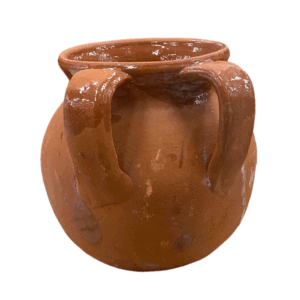Pignata Bassa In Terracotta Altezza 15 Cm Diametro 10 Cm