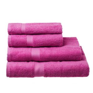 Telo Doccia Fucsia 100% Cotone 70x140 Cm