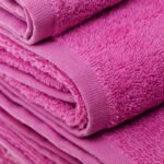Telo Doccia Fucsia 100% Cotone 70x140 Cm - immagine 3