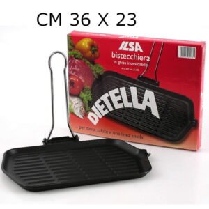 Bistecchiera 36 X 23 Cm Rettangolare  In Ghisa Dietella