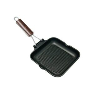 La Grill Bistecchiera Alluminio Antiaderente 20 X 20 Cm Manico Pieghevole