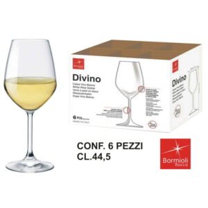 Set 6 Calici Divino Vino Bianco 44.5 Cl.