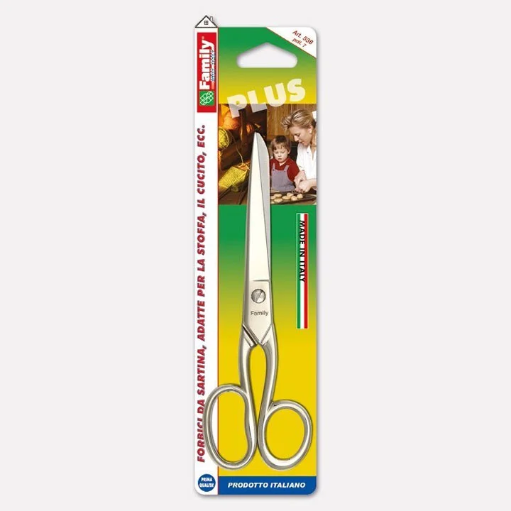 Forbici Sartina Nichelate Family 7 Pollici -Made In Italy-