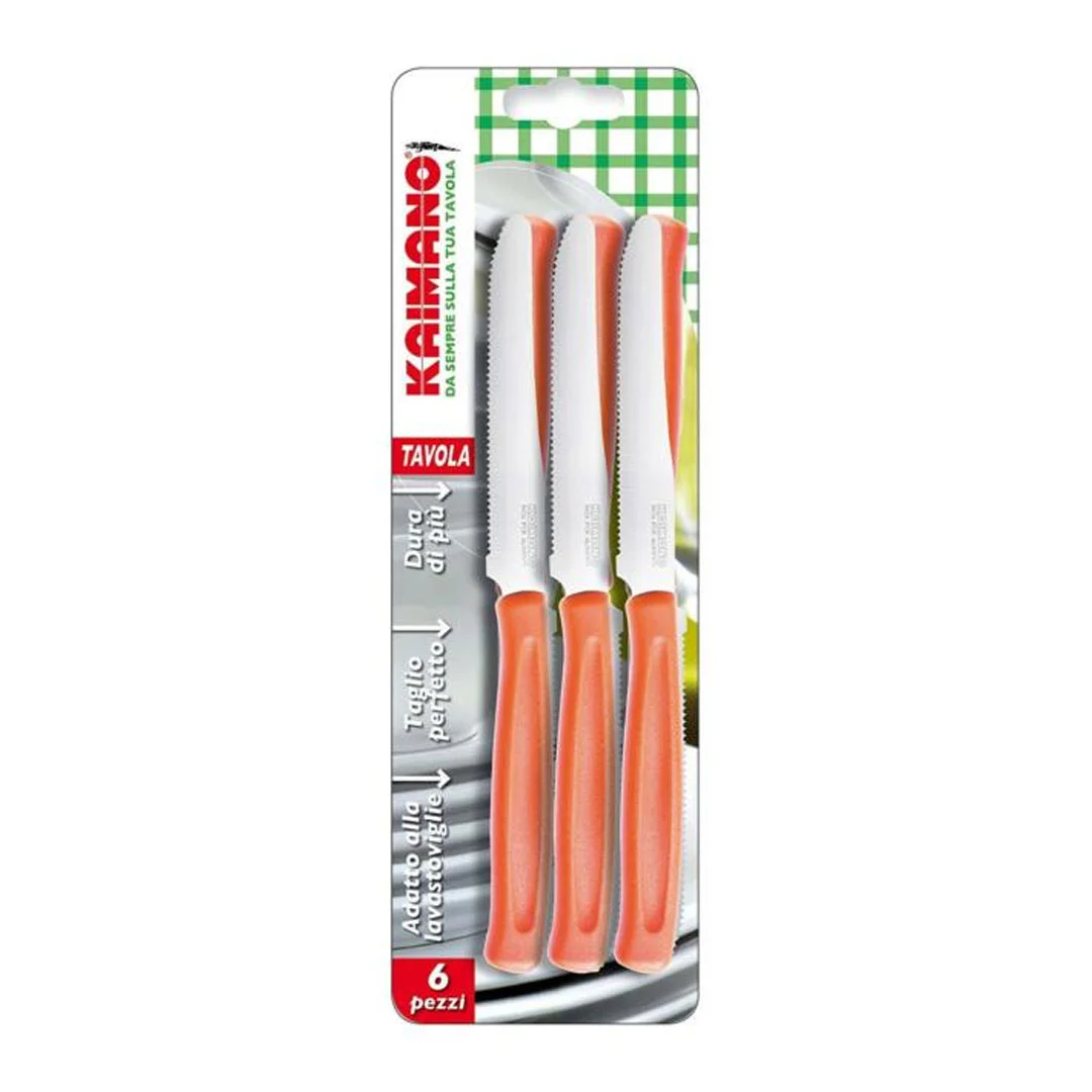 Set coltelli da bistecca Muela, 6 pz con manico in Cervo