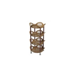 Portatutto Tondy In Pp Bianco 40x40x72 Cm.