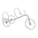 Portabottiglia Triciclo Ferro Cromato 39 X 8,50 X 20 Cm